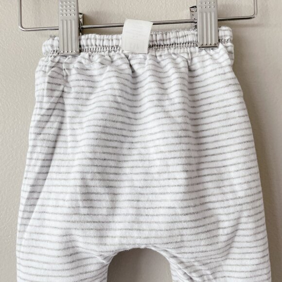 GAP sweatpant reversible 0-3m marled salt & pepper unisex grey & white - Picture 16 of 17